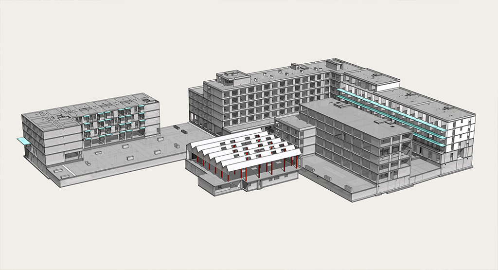 3D Modell des Gebäudes